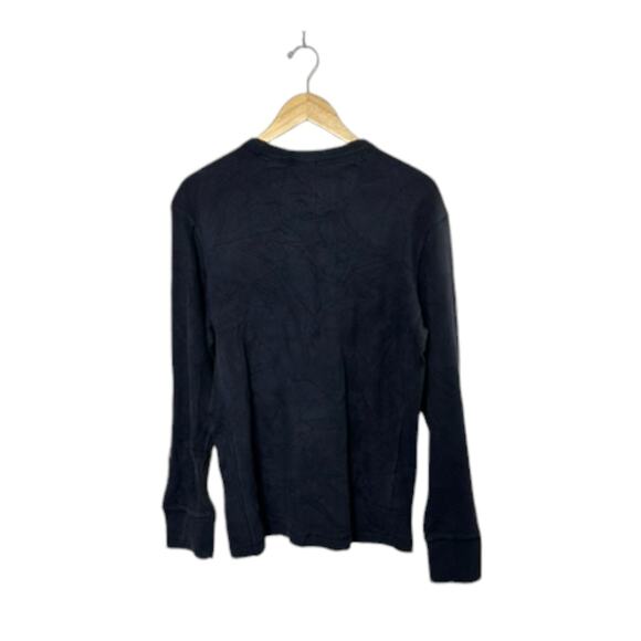 Eddie Bauer Navy Blue Long Sleeve Crewneck Thermal Waffle Shirt Men's Small - Picture 5 of 5